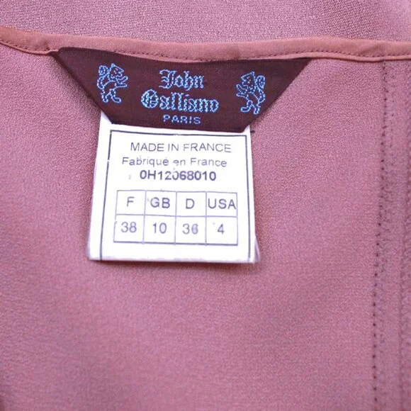 JOHN GALLIANO Vintage Fall 2000 On-The-Bias Lingerie Inspired Cocktail Dress - Picture 11 of 11